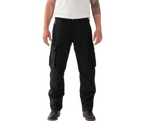 Rokker Black Jack Cargo, pantalon en textile unisexe W31/L34 Noir Noir