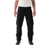 Rokker Black Jack Cargo, pantalon en textile unisexe W33/L34 Noir Noir