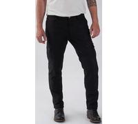 Rokker Black Jack Slim Pantalon textile de moto, noir, taille 36 pour homme