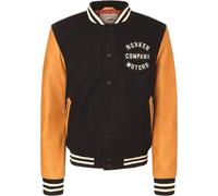 Rokker College, veste en textile XL Bleu Foncé/Marron Clair Bleu Foncé/Marron Clair