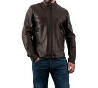 Rokker Commander, veste en cuir M Marron Foncé Marron Foncé