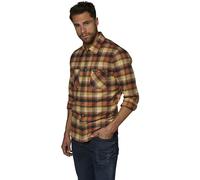 Rokker Freemont Chemise flanelle, brun-beige, taille L pour homme