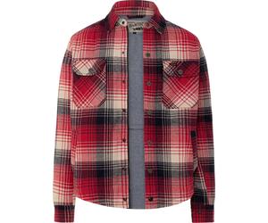 Rokker Houston, chemise/veste textile S Rouge/Beige/Noir Rouge/Beige/Noir