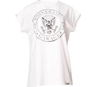 Rokker Johnny, t-shirt femmes XS Blanc/Noir Blanc/Noir