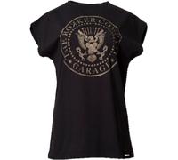 Rokker Johnny, t-shirt femmes XS Noir/Beige Noir/Beige