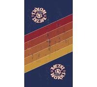 Rokker Metal Works, couvre-chefs multifonctionnels Bleu Foncé/Rouge/Orange Bleu Foncé/Rouge/Orange