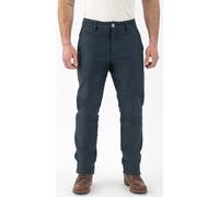 Rokker Navy Chino Pantalon Textile Moto, Bleu marine, Taille Short 28
