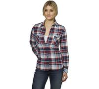 Rokker Orlando Chemise en flanelle pour dames, blanc-rouge-bleu, taille XS pour femmes