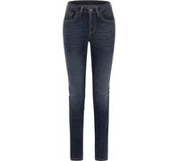 Rokker RT Mid Waist Slim Jeans de moto pour dames, bleu, Taille 27/30
