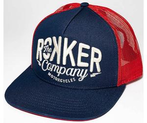 Rokker Snapback Trucker Cap, Rouge/Bleu, Taille unique