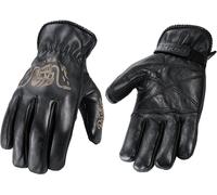Rokker Tattoo Ape Gants de moto, noir, Taille XL