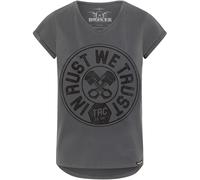 Rokker Trust T-shirt pour dames, gris, taille S pour femmes