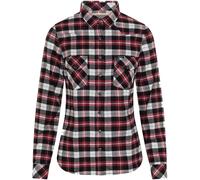 Rokkker Cleveland Chemise pour dames, noir-blanc-rouge, taille S pour femmes