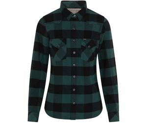 Rokkker Denver Chemise pour dames, noir-vert, taille M pour femmes