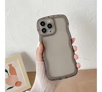 Rokmym Compatible avec Coque iPhone 11 Crystal Transparent Coque Grande Bordure ondulée en Silicone TPU Souple Ultra Fin Cover Protection Bumper Anti-Choc Housse Étui pour iPhone 11