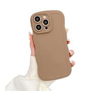 Rokmym Compatible avec Coque Mat Coque iPhone 12 Pro Max Coque Bord Ondulé Couleur Unie en Silicone TPU Souple Ultra Fin Cover Protection Anti-Choc Housse Étui pour iPhone 12 Pro Max,Kaki