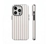 Rokmym Coque Magnétique pour iPhone 16 Pro 6,3'',2 in 1 Été Aesthetic Stripes Striped Motif Dessin Étui Antichoc Anti-Rayures Bumper Protection Cover Filles et Femmes pour iPhone 16 Pro,pêche