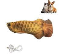 ROKOBN Poisson mécanique pour chien de piscine, jouet interactif réaliste pour chien, jouet électrique en mouvement pour animal domestique, jouet interactif pour exercices pour chat, jouets à mâcher