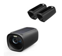 ROKOLOOM 2 pièces Housse de protection en silicone Compatibilité Security Camera eufyCam S330(eufyCam 3), étanche et anti-UV, convient pour l'intérieur et l'extérieur, noir