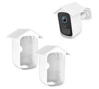 ROKOLOOM Housse de protection en silicone/étuis/cuir pour la caméra de sécurité eufy Security eufyCam 2C Cam et eufyCam 2C Pro, protection contre les rayons UV et la pluie (blanc)