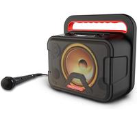 Rokr 810 - Enceinte Sans Fil - 40 Watt - Bluetooth 5.0 - Led - Microphone Karaoké - Etanche - Noir