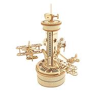 ROKR Airplane Control Tower Boîte à Musique Mécanique, AMK41