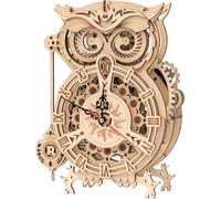 ROKR Horloge puzzle 3D en bois 'Owl Clock' Kit de construction de modèle