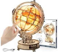 ROKR Maquette Bois Puzzle Bois 3D Construction Adulte,Luminous Globe
