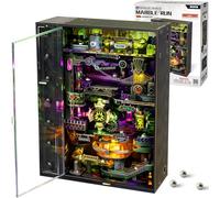 ROKR - Parcours de billes 3D en plastique avec puzzle de la ville d'Alchimie pour adultes, à construire - Idée cadeau pour bureau Cyberpunk Steampunk - Monde parallèle MR04S