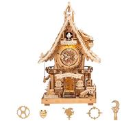 ROKR Puzzle 3D Bois Coucou Horloge Maquette à Construire Modelisme Construction Adulte Idées Cadeaux Femme Homme Personnalisés d’Origine LC901