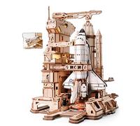 ROKR Puzzle 3D Bois la Navette Spatiale, Maquette en Bois a Construire Cadeaux d'anniversaire pour Enfants et Adultes, Space Shuttle, LKA02