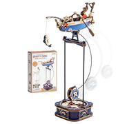 ROKR Puzzle 3D Bois Maquette en bois a Construire Balancement gravitationnel Capitaine du ciel, Activité Manuelle Maquette en bois Cadeaux pour adultes, Ocean Fisher MCD02