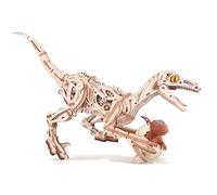 ROKR Puzzle 3D Dinosaures Jouet Vélociraptors Mécanisme Maquette en Bois à Construire Modelisme Construction Adulte Idées Cadeaux Femme Homme Personnalisés (LD01)