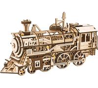 ROKR Puzzle 3D en bois Locomotive Kit de modèle réduit