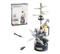 ROKR Puzzle 3D Hélicoptère Rotatif, Modèle de Montage Mécanique, Maquette en Plastique Métal a Construire Adulte, Cadeaux DIY à Thème Industriel (Rotating Helicopter)