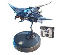 ROKR Puzzle 3D Raie Manta, Kits de modèles mécaniques, Puzzles 3D Stingray pour Adultes avec Mouvement et Effet Lumineux LED, Cadeaux STEM pour Animaux Marins (MI06)