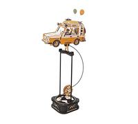 ROKR Puzzle 3D Voiture Rétro Maquette en Bois a Construire,Balançoires Gravitationnelles Décoration de Bureau,Cadeaux pour Enfants et Adultes,Road Tripper, MCD03