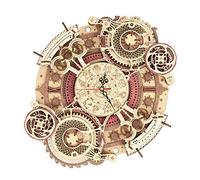 ROKR Puzzle Bois 3D Zodiaque Mur l'horloge pour Adultes Enfants de Plus 14 Ans Construction AdulteCadeaux de Décoration Rétro 168 Pièces, Zodiac Wall Clock