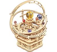 ROKR Puzzle en Bois 3D Modèle Mécanique Construire Maquette pour Adulte Enfants, Boîte à Musique Starry Night