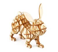 Rokrrobotime maquette 3d lapin - bois