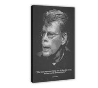 ROKSSY Poster avec citations de célébrités de Stephen King (3) - Décoration murale pour salon, chambre à coucher - 20 x 30 cm