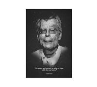 ROKSSY Poster sur toile avec citations de Stephen King (2) - Décoration murale pour salon, chambre à coucher - 50 x 75 cm