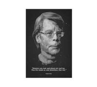 ROKSSY Poster sur toile avec citations de Stephen King - Décoration murale pour salon, chambre à coucher - 50 x 75 cm