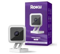 Roku Caméra d'intérieur pour sécurité à Domicile, caméra de sécurité Filaire avec Vision Nocturne en Couleur HD 1080p, Fonctionne avec Alexa et Google, détection de Mouvement et de Son, sirène