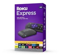 Roku Express Appareil de Streaming HD avec câble HDMI Haut débit et télécommande Standard (Pas de Commandes TV), Configuration guidée et Wi-FI Rapide