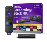 Roku Streaming Stick 4K 2022 | Appareil de Diffusion en continu 4K/HDR/Dolby Vision avec télécommande vocale Roku et Commandes TV