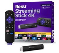 Roku Streaming Stick 4K | Appareil de Streaming Portable 4K/HDR/Dolby Vision, Télécommande Vocale Gratuite, TV en Direct