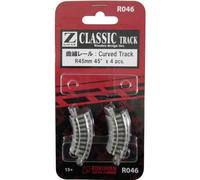 Rokuhan Noch 97046 R45 Lot de 2 Rails courbés Diamètre 45 mm