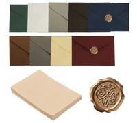 ROKZELT 38 PiècesL'ensemble de Papeterie Vintage Papier, Vintage Enveloppe, Papier a Lettre, Adecuado para el día de San Valentín, Invitaciones de Boda, Bricolaje, Cumpleaños