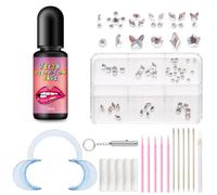 ROKZELT Kit Strass Dentaire, 48 Pièces Strass Dentaire, Tooth Gem Kit, Bijoux Dentaire, Ornements Dents, Grillz, Strass, Dents Accessoires, Für Fêtes Cosplay Maquillage